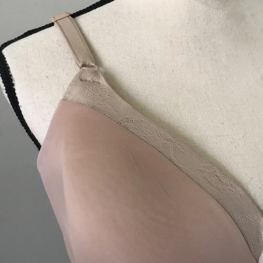 WARNERS Smooth FX Floral-Mesh Trim Tan  Bra | 40D